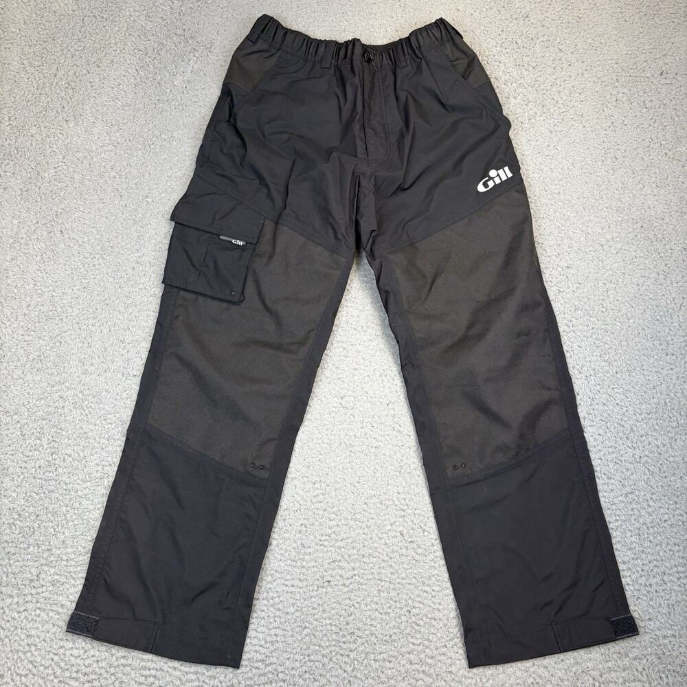 Gill Men’s Waterproof Sailing Trousers Gray Fishing Nylon Pants Size Small 4362